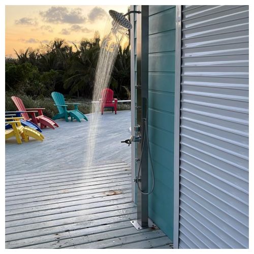 DEAL OF THE WEEK / Milan Deluxe ADA 316L Stainless Steel Outdoor Pool Shower Marine Grade Shower Panel