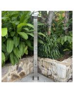 Bondi Silver 316L Stainless Steel Marine Grade Outdoor Pool Shower Panel