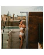 Windsor Silver ADA 316L Stainless Steel Outdoor Pool Shower Panel Marine Grade  