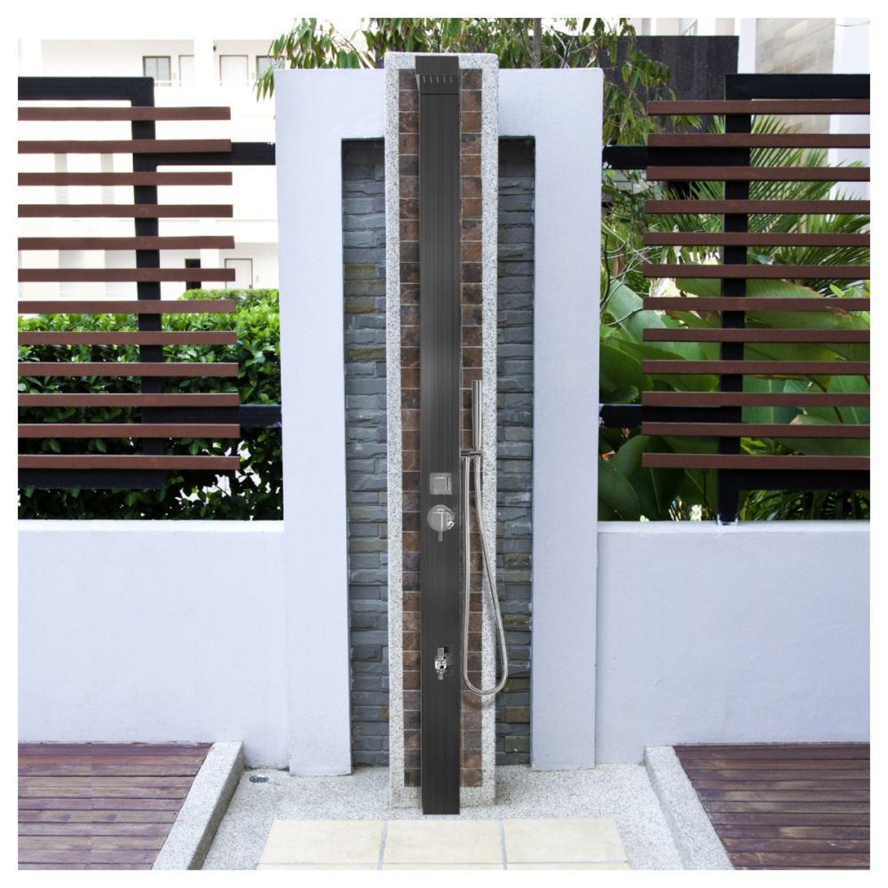 Windsor Black ADA Stainless Steel Outdoor Pool Shower Marine Grade