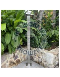 Bondi Silver 316L Stainless Steel Marine Grade Outdoor Pool Shower Panel