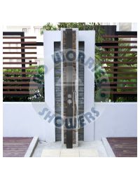 Windsor Black ADA Stainless Steel Outdoor Pool Shower Marine Grade
