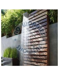 Alpha Outdoor Marine Grade Wall-Mounted Shower 316L Stainless Steel