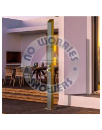 Toorak Silver 316L Stainless Steel Marine Grade  Outdoor Pool Backyard Shower