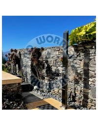 Toorak Black 316L Marine Grade Stainless Steel Outdoor Waterfall Pool Beach Shower Panel