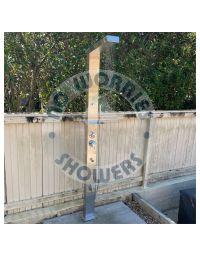 Reno Silver ADA 316L Stainless Steel Marine Grade Outdoor Shower Complete Shower System Tower Panel