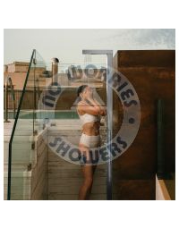 Windsor Silver ADA 316L Stainless Steel Outdoor Pool Shower Panel Marine Grade  